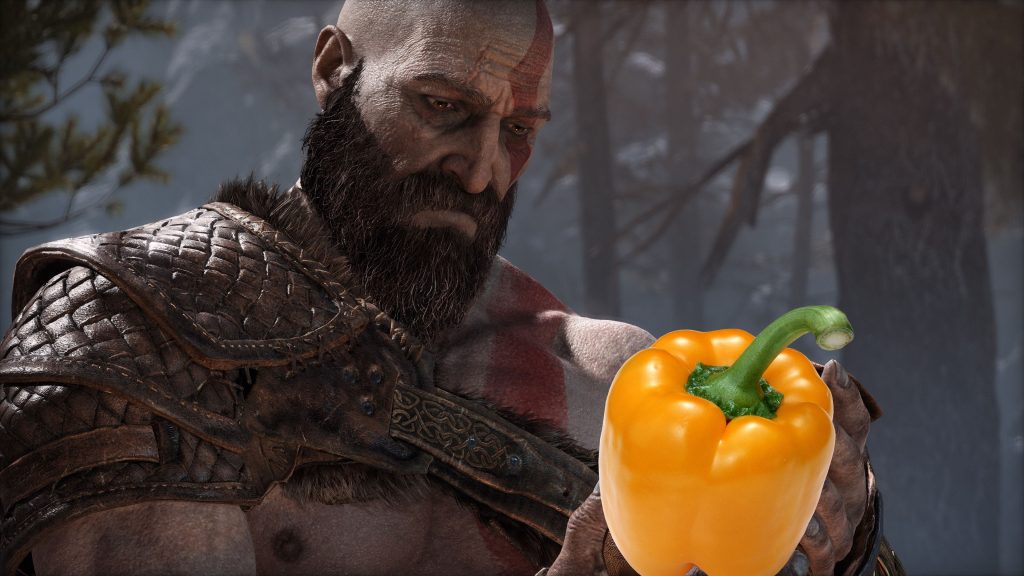 Some vegetables were harmed in the making of God of War Ragnarok